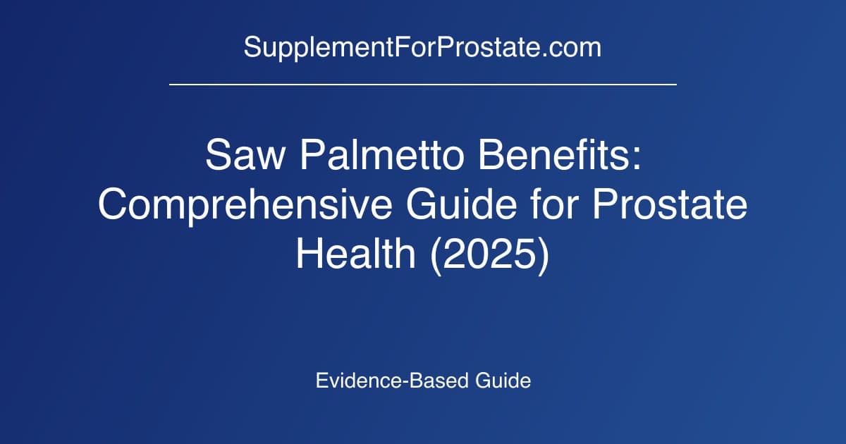 Saw Palmetto Dosage for Prostate Health: What the Studies Used (2026)