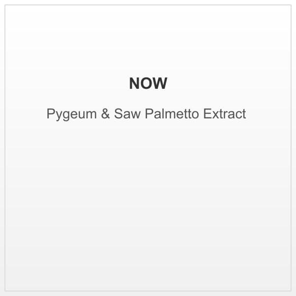 NOW Supplements Pygeum & Saw Palmetto