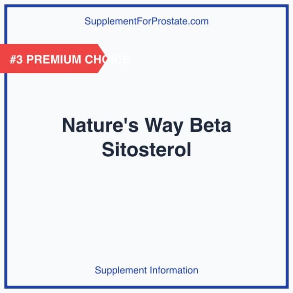 Nature's Way Beta Sitosterol