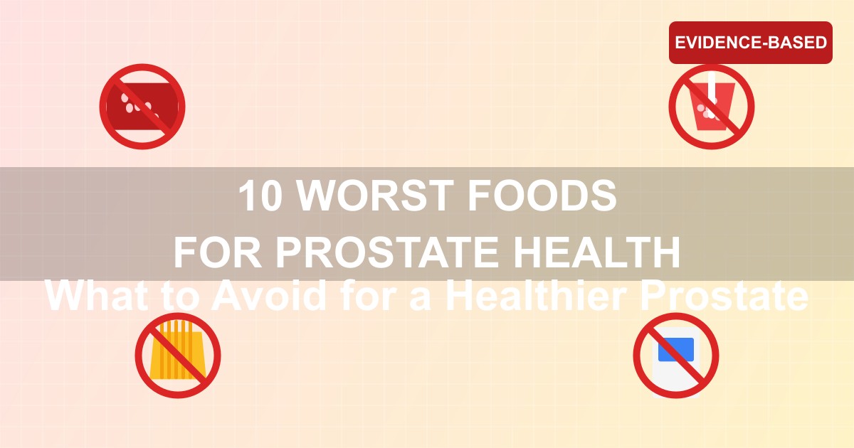 Worst Foods For Prostate Health - Food items to avoid for better prostate health